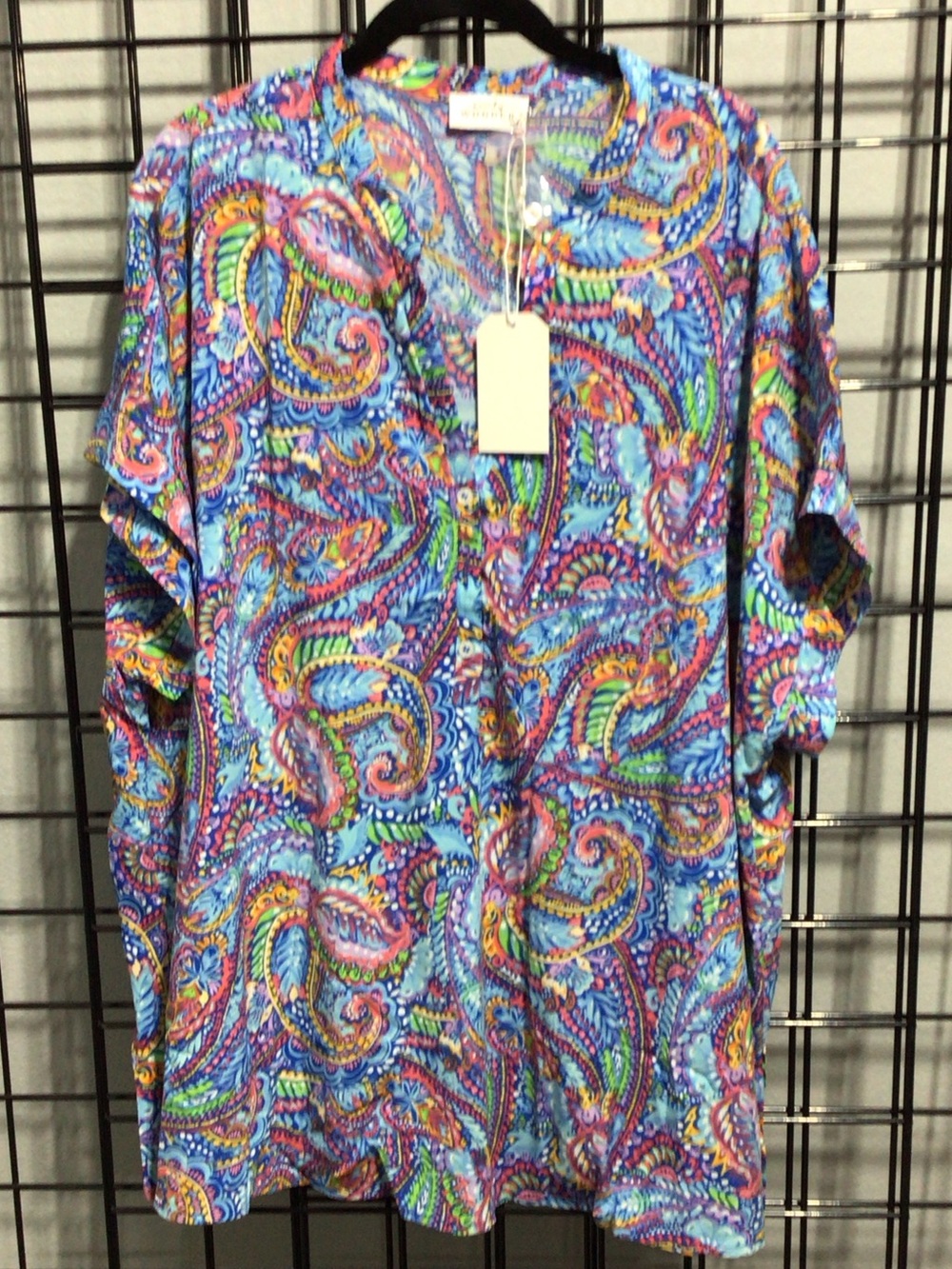 Women’s Paisley Tunic Top - Multicolor